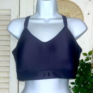 Under Armour Dark Blue Sports Supportive Full Cup Bra Large Fitted NWOT
